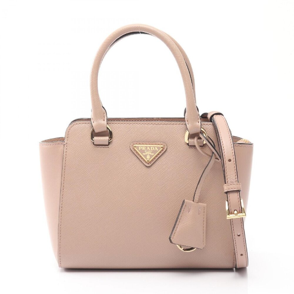 Prada SAFFIANO SOFT Beige Leather Handbag